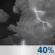 Tonight: A chance of showers and thunderstorms, mainly between 10pm and 4am, then a chance of rain after 4am.  Mostly cloudy, with a low around 66. South wind 11 to 20 mph, with gusts as high as 30 mph.  Chance of precipitation is 40%.